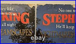 Stephen King Store Display Easel Lot of 4 Nightmares, The Stand Needful Rare