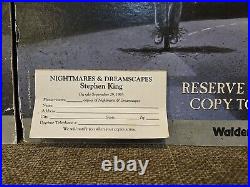 Stephen King Store Display Easel Lot of 4 Nightmares, The Stand Needful Rare