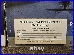 Stephen King Store Display Easel Lot of 4 Nightmares, The Stand Needful Rare