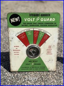 Stewart Warner Volt Gauge Counter Display Hot Rod Shop Rare