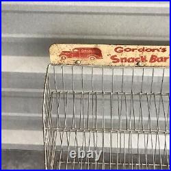 Store Display Rack Gordons Snack Bar Rare Antique Advertisement Vintage Car Logo