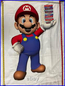 Store Display Vintage Super Mario Nintendo 2005 36x24 Sign Thick Vhtf Very Rare