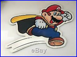 Super Mario Bros NINTENDO RARE In Store Sign Display 2002 PROMO