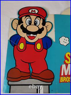 Super Mario Bros Nintendo Display Store Sign Promo Dipak Video Visa 1991 Rare