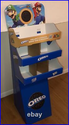 Super Mario Bros OREO Cookie Chips Ahoy 44 Store Display Shelf RARE! Nintendo