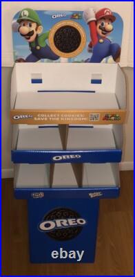 Super Mario Bros OREO Cookie Chips Ahoy 44 Store Display Shelf RARE! Nintendo