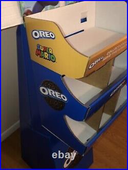 Super Mario Bros OREO Cookie Chips Ahoy 44 Store Display Shelf RARE! Nintendo