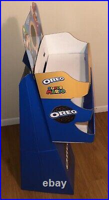Super Mario Bros OREO Cookie Chips Ahoy 44 Store Display Shelf RARE! Nintendo
