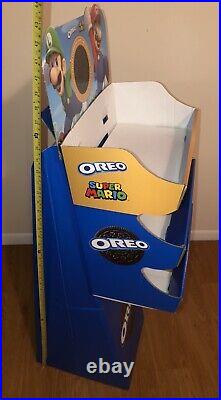 Super Mario Bros OREO Cookie Chips Ahoy 44 Store Display Shelf RARE! Nintendo