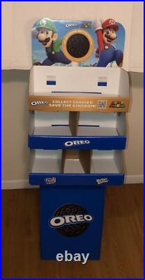 Super Mario Bros OREO Cookie Chips Ahoy 44 Store Display Shelf RARE! Nintendo