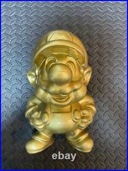 Super Mario Bros Store display Not for sale Golden Nintendo Japan RARE 30cm