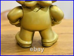 Super Mario Gold Figure Nintendo Store Display Stand Promo Very Rare B