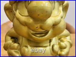 Super Mario Gold Figure Nintendo Store Display Stand Promo Very Rare B