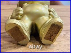 Super Mario Gold Figure Nintendo Store Display Stand Promo Very Rare B