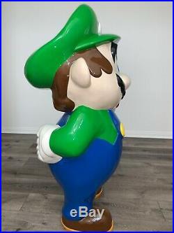 Super Mario LUIGI Bros Life Size Statue Store Display Nintendo RARE! 1 Of A Kind