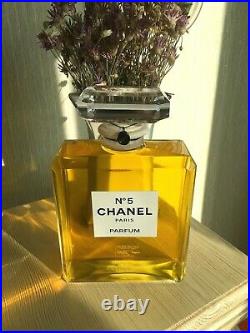 Super Rare Giant Glass Factice Chanel 5 Store Display (2 Liters)