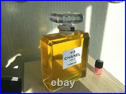 Super Rare Giant Glass Factice Chanel 5 Store Display (2 Liters)