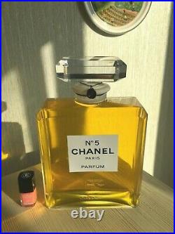 Super Rare Giant Glass Factice Chanel 5 Store Display (2 Liters)