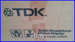 TDK Cassette Advertising Audio Headphones Motion Display still in the box RARE