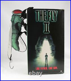 THE FLY II 2 Vintage 1989 Video Store Hanging VHS Promo Display RARE