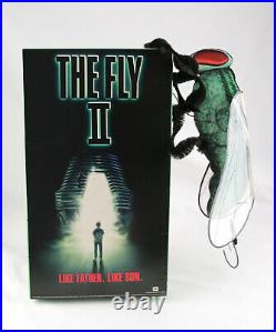 THE FLY II 2 Vintage 1989 Video Store Hanging VHS Promo Display RARE