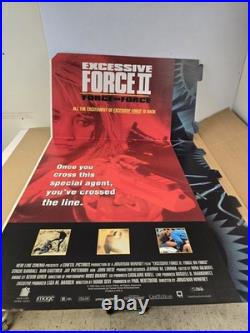 THE MANGLER/Excessive Force (1995) Standee Store Display Rare Horror / Action
