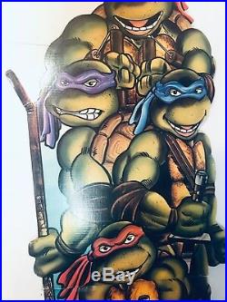 TMNT Vintage StoreMovie Display Standee HTF ITEM SUPER RARE OBSOLETE STANDEE