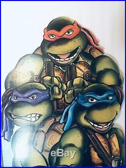 TMNT Vintage StoreMovie Display Standee HTF ITEM SUPER RARE OBSOLETE STANDEE