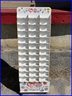 TY Beanie Baby Puffies store Display 36 slots 55.5x20 RARE