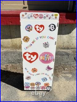 TY Beanie Baby Puffies store Display 36 slots 55.5x20 RARE