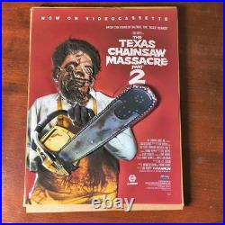 Texas Chainsaw Massacre Part 2 3D Light Box Video Store Display Insert Rare