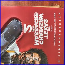 Texas Chainsaw Massacre Part 2 3D Light Box Video Store Display Insert Rare