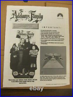 The Addams Family 1992 Blockbuster Video Store Display Standee VHS Release RARE
