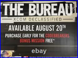 The Bureau Promo Display Vinyl Banner LARGE 3'x6' Store Display RARE