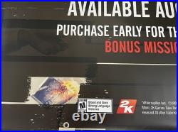 The Bureau Promo Display Vinyl Banner LARGE 3'x6' Store Display RARE