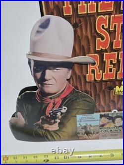 The Duke Still Reigns On MCA, John Wayne Promo Video Store Display Rare
