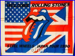 The Rolling Stones 2 types of flag set for in-store display Rare