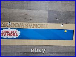 Thomas And Friends Wooden Railway Double Sided Store Display Sign! Rare