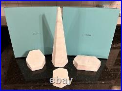 Tiffany & Co 4 Piece Marble Jewelry Store Display Stands- NYC Rare