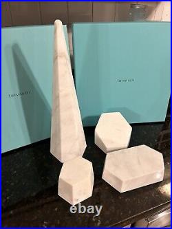 Tiffany & Co 4 Piece Marble Jewelry Store Display Stands- NYC Rare
