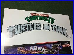 Tmnt Turtles IV Turtles In Time Konami Super Nintendo Store Display Promo Rare