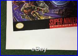 Tmnt Turtles IV Turtles In Time Konami Super Nintendo Store Display Promo Rare