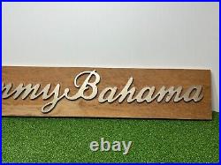Tommy Bahama Store Display Wood and Metal Sign 32 X 6 Decor Fashion Rare 1