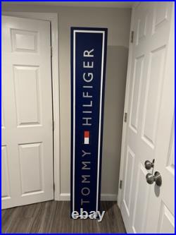 Tommy Hilfiger flag RARE Macy's vertical store display sign 72 tall