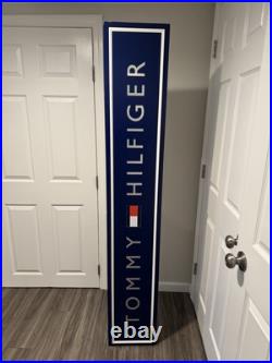 Tommy Hilfiger flag RARE Macy's vertical store display sign 72 tall