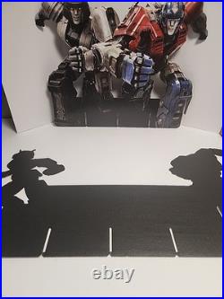 Transformers 1 Cardboard Movie Advertising Display. RARE! 3FEET X 4FEET