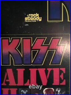 Ultra Rare 1977 Kiss Alive II Casablanca Records hanging In-Store Display 45X37