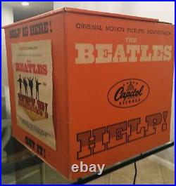 Ultra Rare The Beatles Help! Working/ Motion Record Store Display 1965