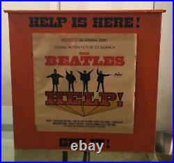 Ultra Rare The Beatles Help! Working/ Motion Record Store Display 1965