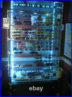 Ultra rare OAKLEY SPINE style X-metal Aluminum DISPLAY CASE (dual lighting)